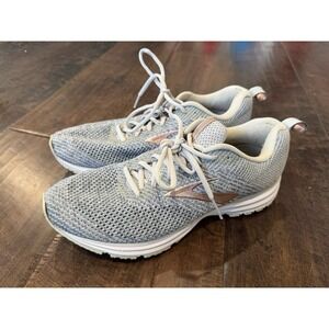 Brooks Transmit Running Shoes Sneakers Womens Size 11US‎ 43 EU Gray Gold